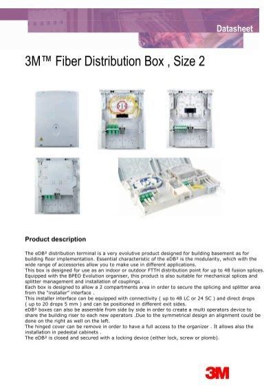 3m fiber distribution box|Communication Markets Division 3M Fiber Distribution Units .